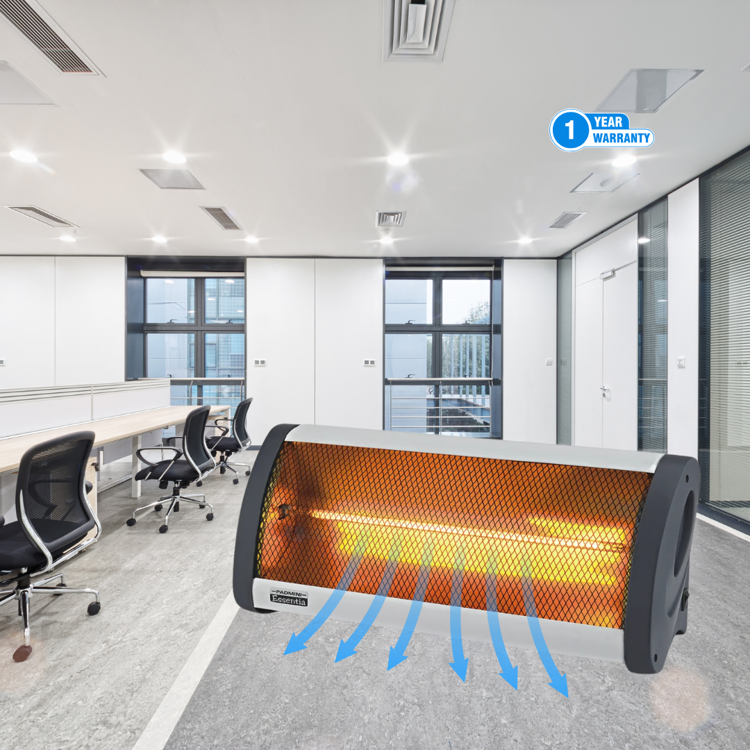 Quickly heat your space with the Padmini Carbon Heater Diva and its efficient heating technology. Quickly heat your space with the Padmini Carbon Heater Diva and its efficient heating technology.