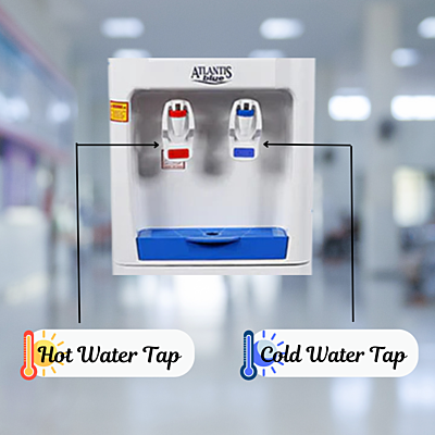 Available in Two Taps: Hot and Cold Available in Two Taps: Hot and Cold