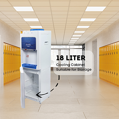 Atlantis Prime Floor Standing Water Dispenser with 18 Litres Refrigerator Capacity Atlantis Prime Floor Standing Water Dispenser with 18 Litres Refrigerator Capacity