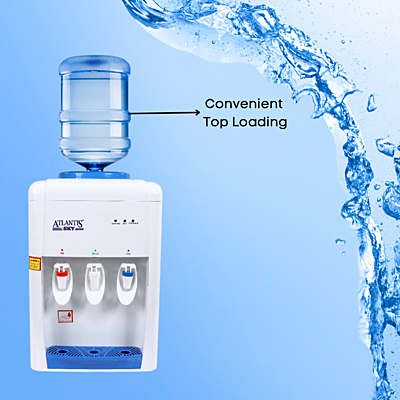 Atlantis Sky Table Top water dispenser with Convenient top loading. Atlantis Sky Table Top water dispenser with Convenient top loading.