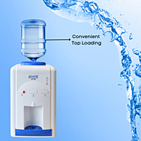 Atlantis One Child-Safe Water Cooler with Convenient top loading feature. Atlantis One Child-Safe Water Cooler with Convenient top loading feature.