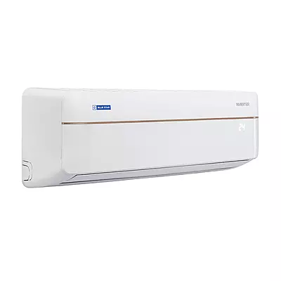 Close-up of the Blue Star IC324VKU indoor unit, highlighting its sleek design and digital display. Close-up of the Blue Star IC324VKU indoor unit, highlighting its sleek design and digital display.