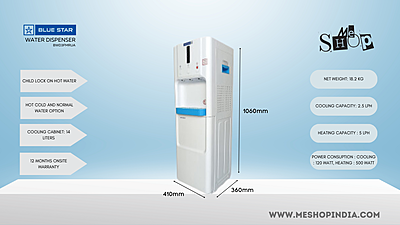 Infographic picture of Blue star Water dispenser Bwd3fmrua with Cooling Cabinet Infographic picture of Blue star Water dispenser Bwd3fmrua with Cooling Cabinet