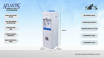 Infographic image of Atlantis Blue NC24 Water dispenser-Floor standing Infographic image of Atlantis Blue NC24 Water dispenser-Floor standing