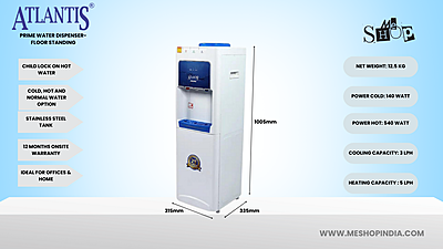 Infographic image of Atlantis 28 Prime Floor Standing Water Dispenser Infographic image of Atlantis 28 Prime Floor Standing Water Dispenser