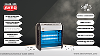 Infographic image of Avro mosquito insect killer lamp for home Killer 300 Sleek series Infographic image of Avro mosquito insect killer lamp for home Killer 300 Sleek series