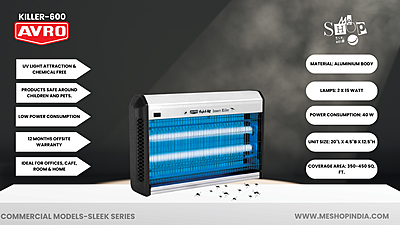 Infographic image of Avro flykil-lite killer 600 insect killer Machine Infographic image of Avro flykil-lite killer 600 insect killer Machine