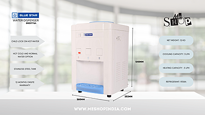 Infographic picture of Blue star Bottled Water Dispenser-BWD3TTGA Infographic picture of Blue star Bottled Water Dispenser-BWD3TTGA