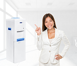 Get cool drinks and snacks with the Blue Star BWD3FMRGA water dispenser and refrigerator. Get cool drinks and snacks with the Blue Star BWD3FMRGA water dispenser and refrigerator.