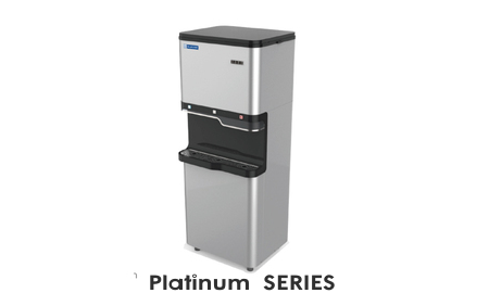 Blue Star Water Cooler Platinum Series P6080E-SL (Standard) with a child easily dispensing water Blue Star Water Cooler Platinum Series P6080E-SL (Standard) with a child easily dispensing water