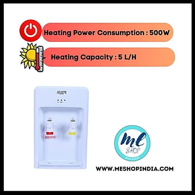 Compact Atlantis water dispenser with hot and normal water options. Compact Atlantis water dispenser with hot and normal water options.
