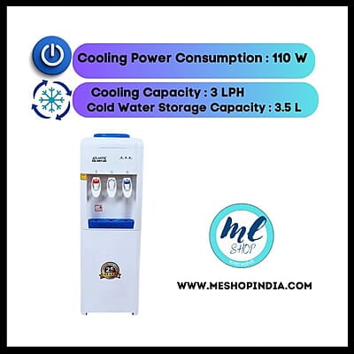 Easy-to-use water dispenser with a removable drip tray for easy cleaning. Easy-to-use water dispenser with a removable drip tray for easy cleaning.