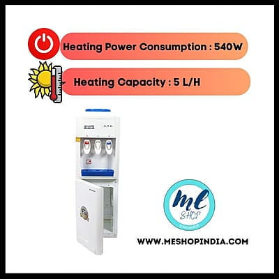 Energy-efficient water dispenser with a small cooling cabinet..